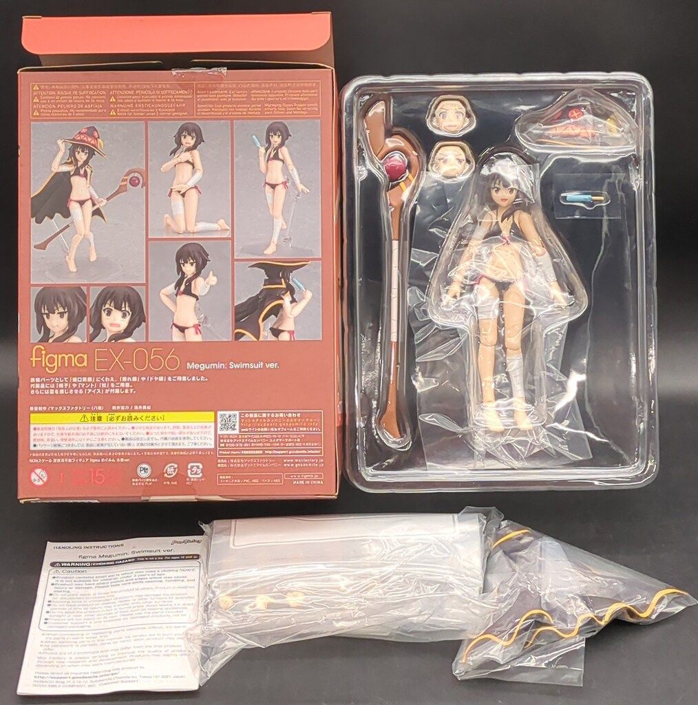 Max Factory - 【中古】figma EX-056 めぐみん 水着Ver.[69][240069175591] Figma MEGUMIN SWIMSUIT Ver EX-056 Konosuba - SEALED