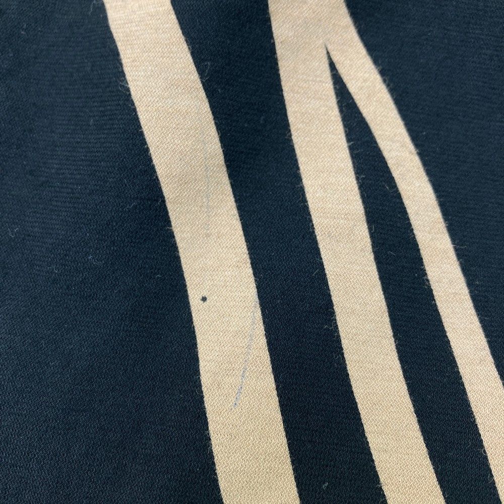 Black&White 半袖ジップパーカー　ゴルフウェア　ストライプ柄　日本製 Black＆White 【超美品】ブラックアンドホワイト 半袖ナイロンジップ