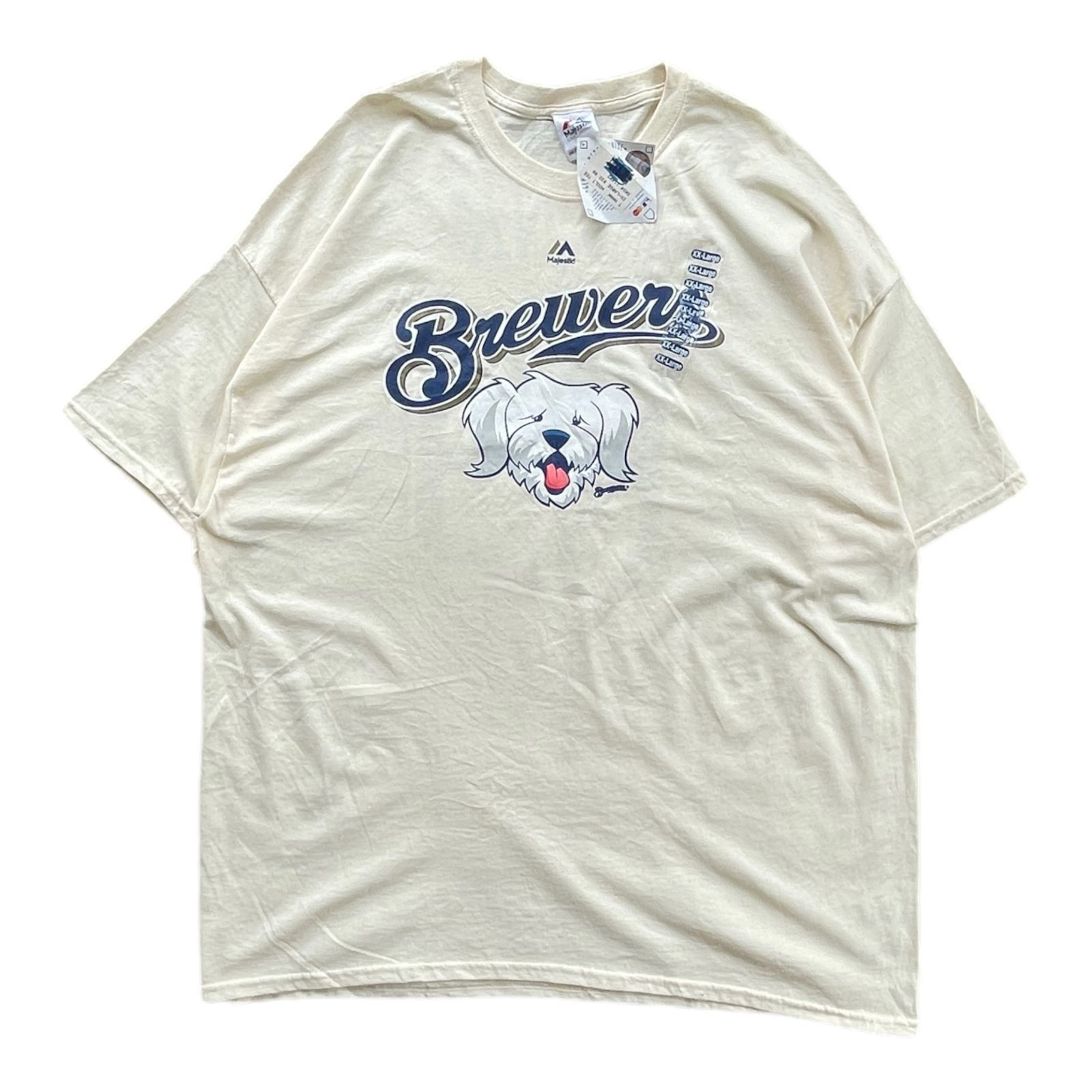 Majestic × MLB ミルウォーキー ブルワーズ  ゲームシャツ