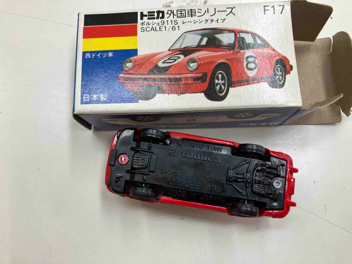 トミカ F17 ポルシェ 911S レｰシングタイプ 赤 シｰト:アイボリｰ 黄窓