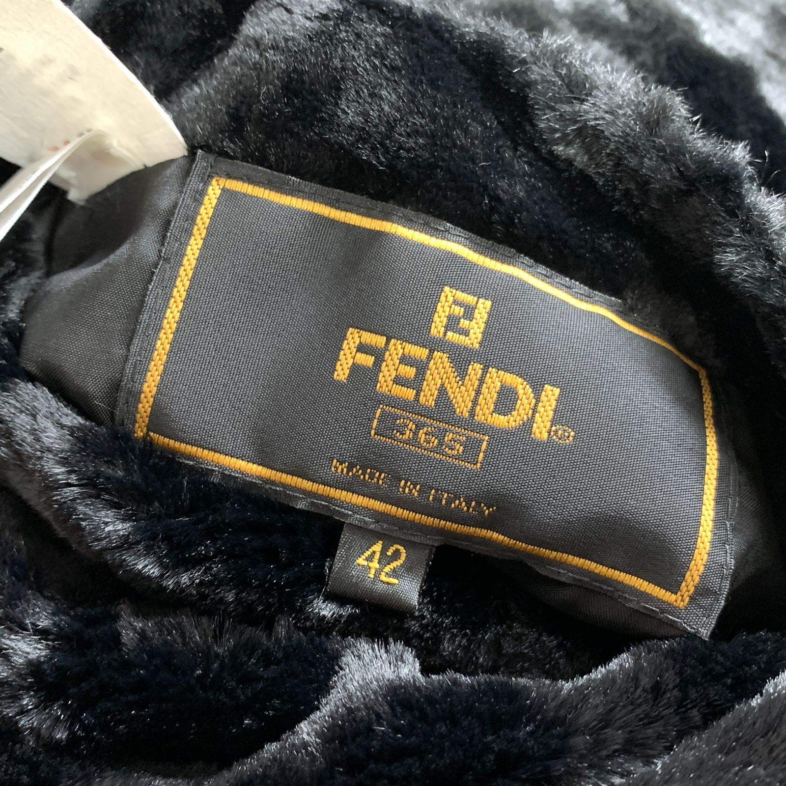 f001 YO 美品 FENDI フェンディ ミンク 365 リバーシブル ロングコート