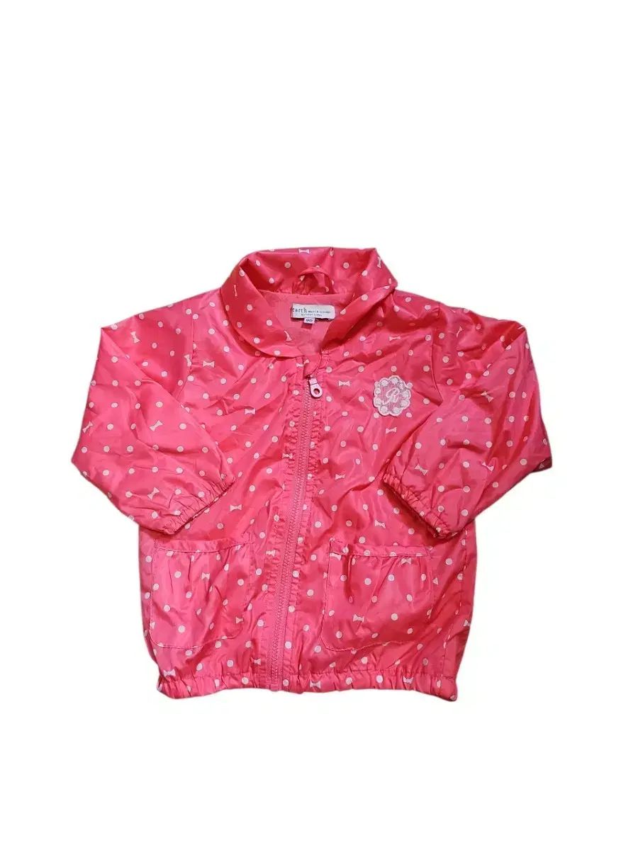 earth music ＆ ecology ピンク ドット ウィンドブレーカー 90