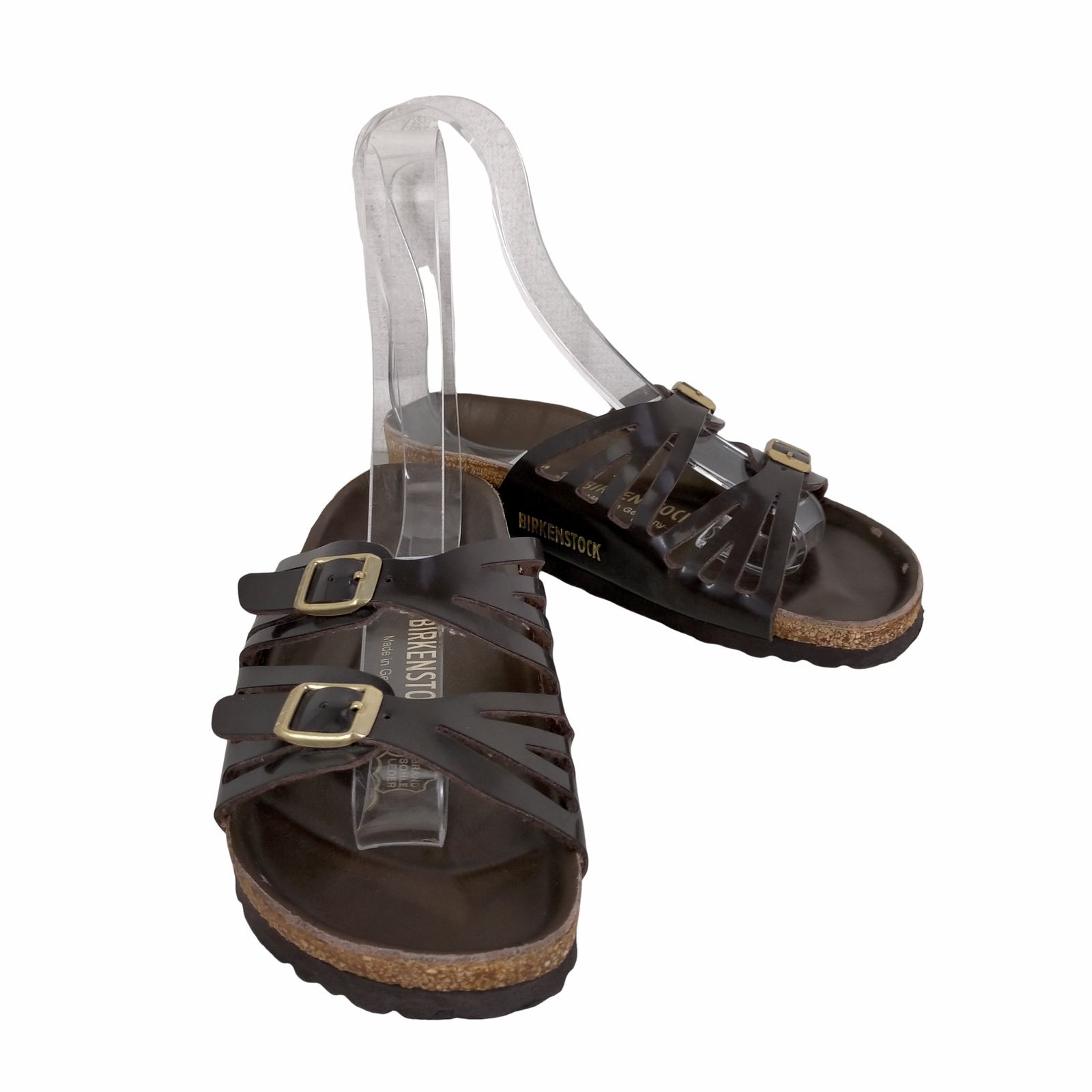 ビルケンシュトック BIRKENSTOCK 14SS GRANADA BF PATENT BROWN 