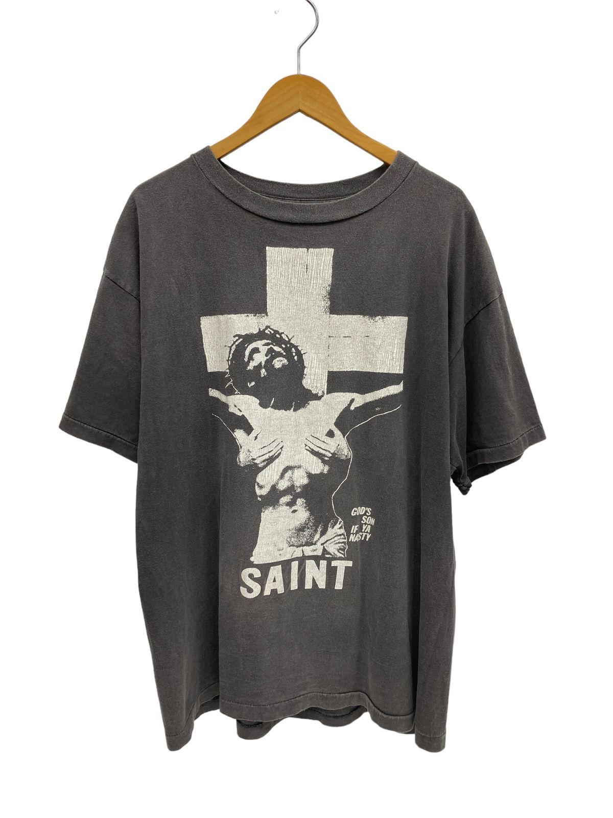 SAINT MICHAEL (セントマイケル) 22SS DMJ SS TEE ショート スリーブ Tシャツ バックプリント 日本製 SM-S22- 0000-016 XL グレー メンズ/028 - メルカリ