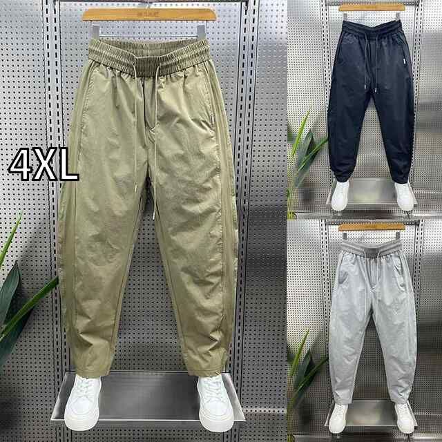 [4XL ]メンズ ファッション 服 用 オシャレ シンプル 大人 かっこいい ストリート 夏コーデ パンツ ズボン 履物  薄手 カジュアル パンツ ストレート パンツ 