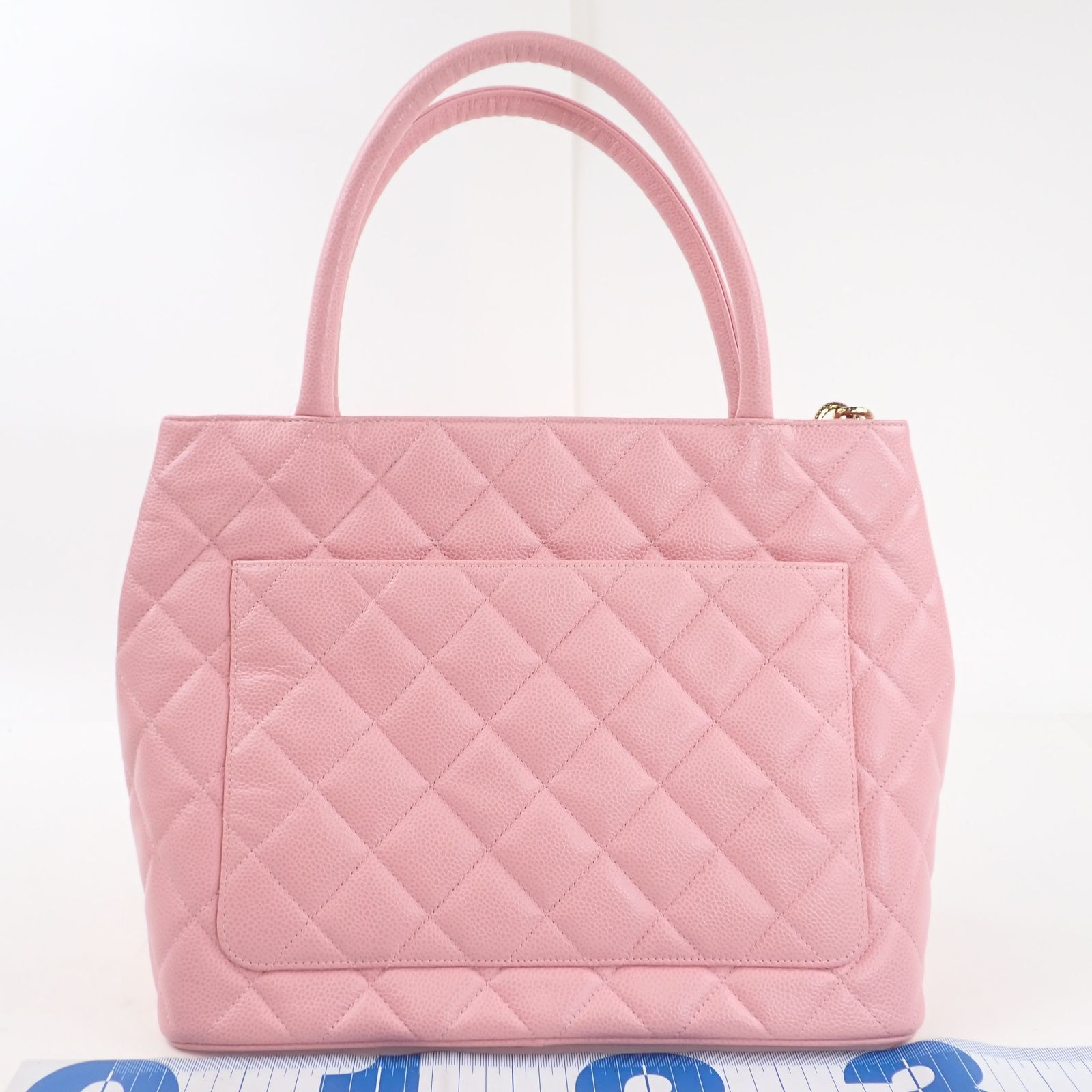 【美品】CHANEL シャネル 復刻トートバッグ キャビアスキン ピンクベージュ CHANEL 優良品】シャネル 復刻トートバッグ キャビアスキン