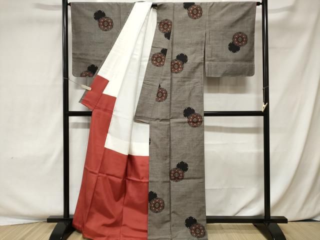 平和屋着物○男性 本場大島紬 縞 正絹 逸品 CAAX5932gh 平和屋着物▽本場 