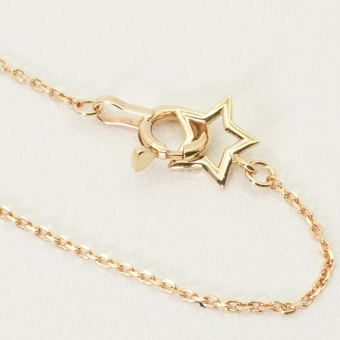 美品 フェスタリア K18 ダイヤモンド ネックレス 5連 星/24-5333S