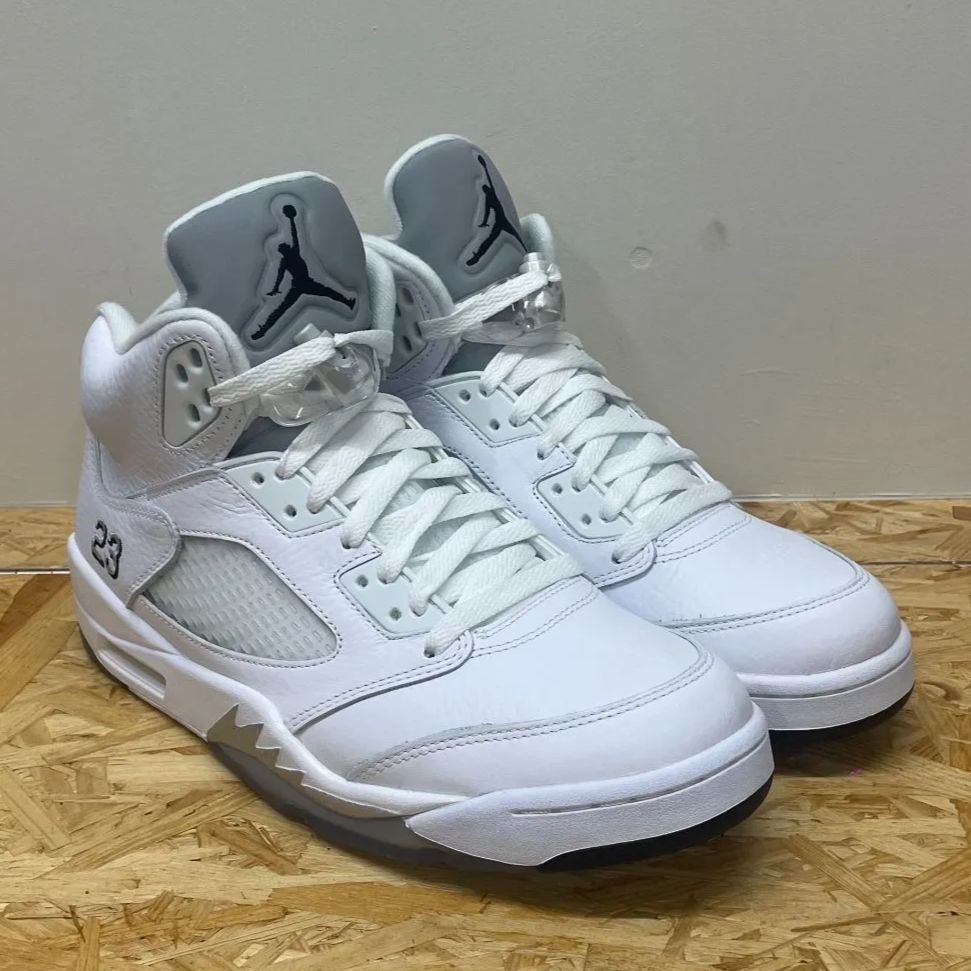 NIKE AIR JORDAN 5 RETRO METALLIC WHITE 2015 ナイキ エア ジョーダン ...