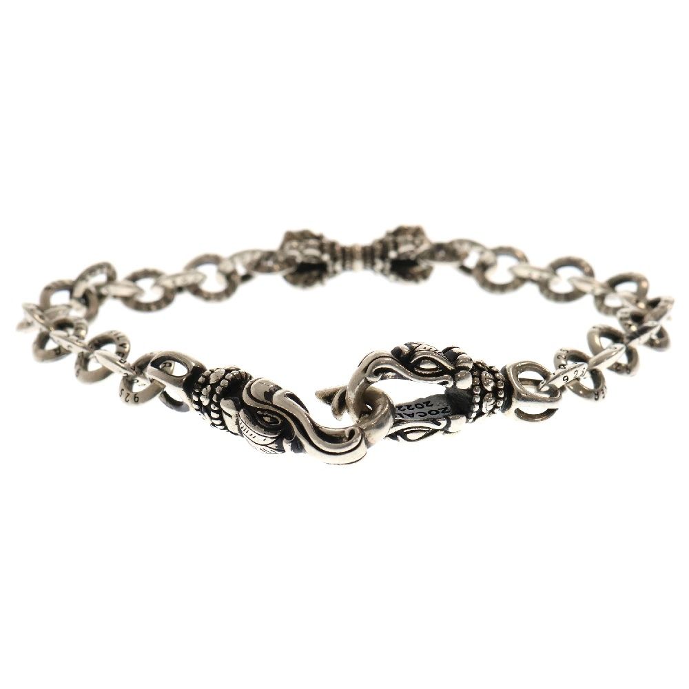 【ZOCALO】ソカロ　ダブルバード　シルバーブレスレット　メンズ　約２１センチ ZOCALO】ソカロダブルバードシルバーブレスレットメンズ約21センチ