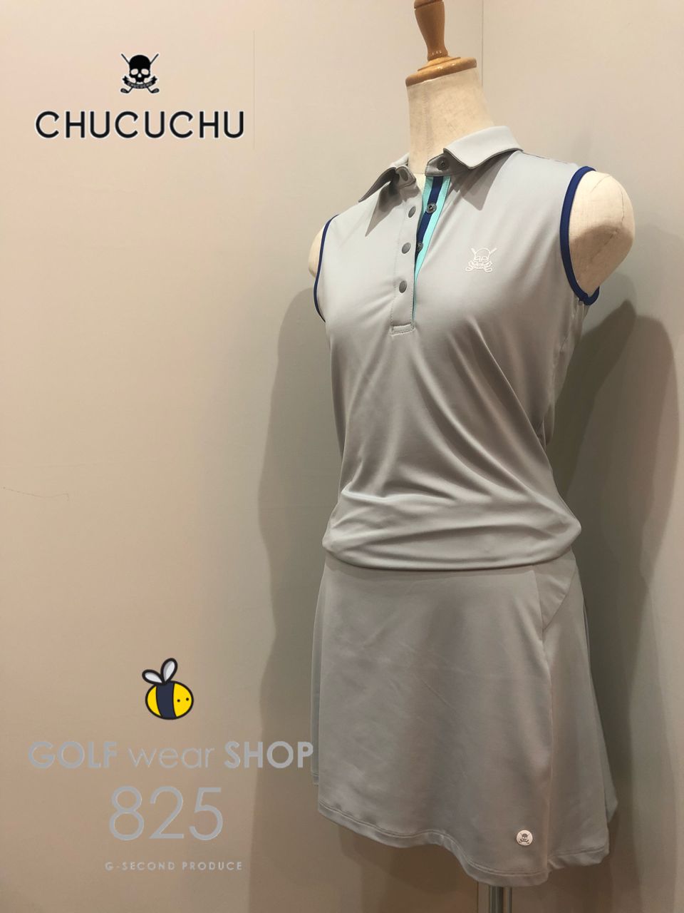 韓国　CHUCUCHU 上下 chucuchu チュクチュ 韓国 ゴルフウェア ノースリーブ上下