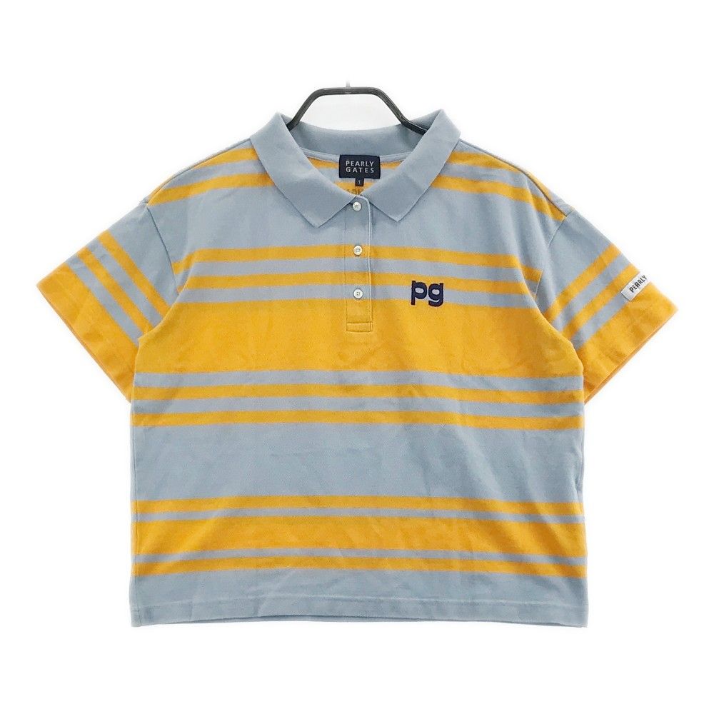 パーリーゲイツ 半袖ポロシャツ サイズ：1 PEARLY GATES パーリーゲイツ 半袖ポロシャツ ブルー
