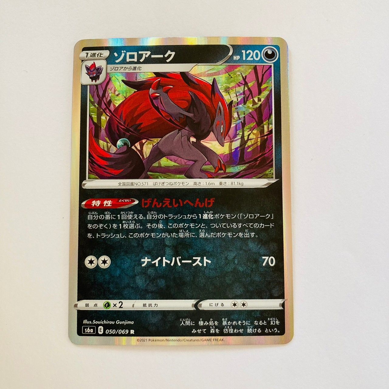 ポケカ ゾロア・ゾロアーク ジャンボカード 1枚 ゾロアークと伝説のポケモン（ジャンボ）_「ゾロア・ゾロアーク