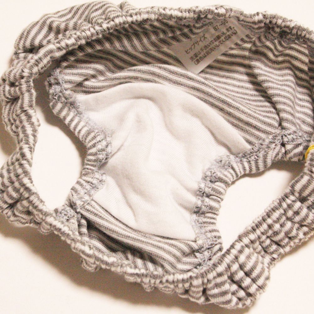ロリ pantie 手のひらサイズ キュート ロリぱん ローライズ フルバック ショーツ LP114058 日本製 ラ・ポーム La-Pomme グレーボーダー スキャンティ パンティ - メルカリ