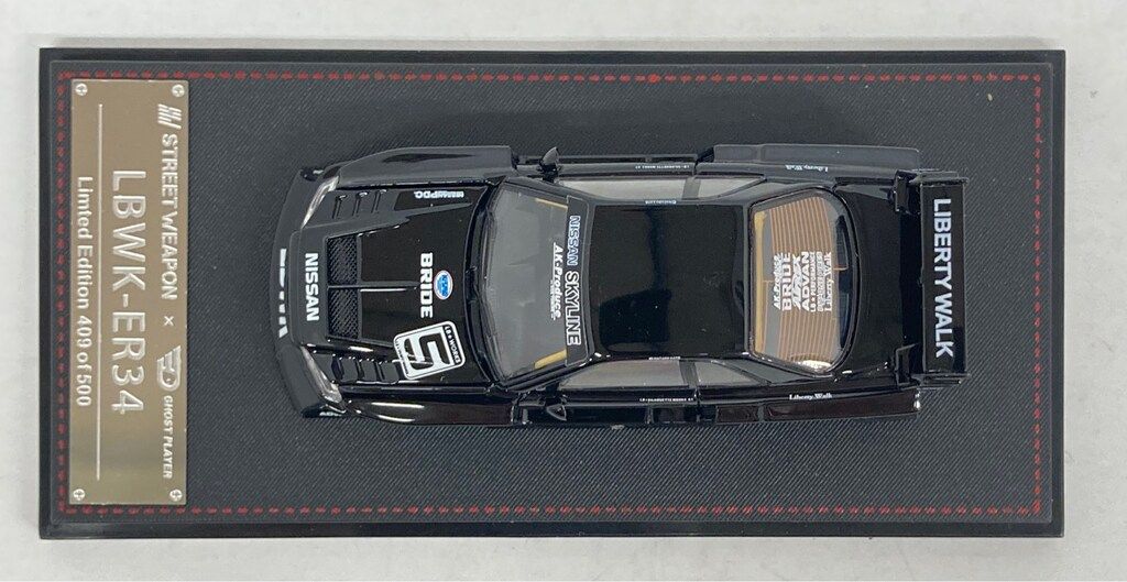 1/64 STREET WEAPON NISSAN SKYLINE LBWK-ER34 #5 ブラック - メルカリ