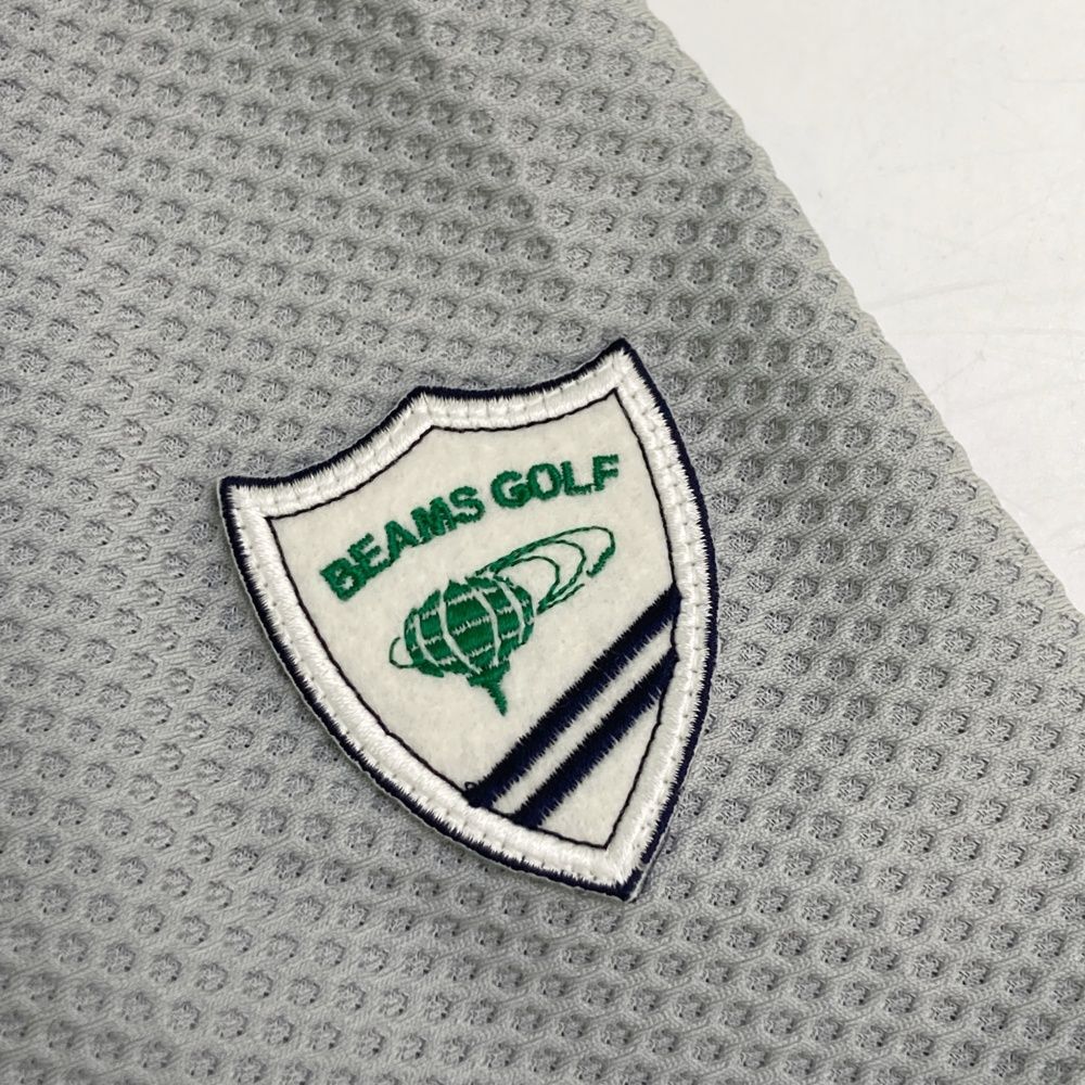 サイズ：M BEAMS GOLF ビームスゴルフ モックネック 半袖Tシャツ