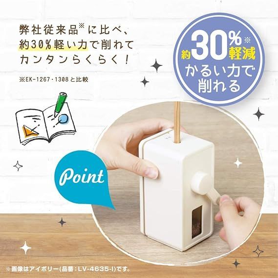 リビガク トッピン タテ型スリム 手動鉛筆削り ソニック 鉛筆削り