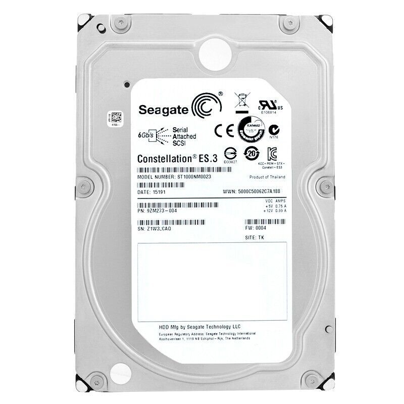 ハードドライブ Seagate ST1000NM0023 1TB 7200Rpm SAS II 3.5 インチ
