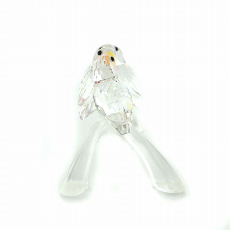 スワロフスキー SWAROVSKI Baby Lovebirds ベビーラブバーズ 置物 オブジェ フィギュア インテリア クリスタル 鳥 インコ  クリア 199123 /XZ □GY11 - メルカリ