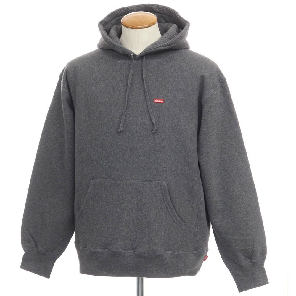 【中古】【未使用】シュプリーム Supreme 2021年秋冬 Small Box Hooded Sweatshirt 裏起毛スウェット  プルオーバーパーカー ダークグレー【サイズM】【メンズ】