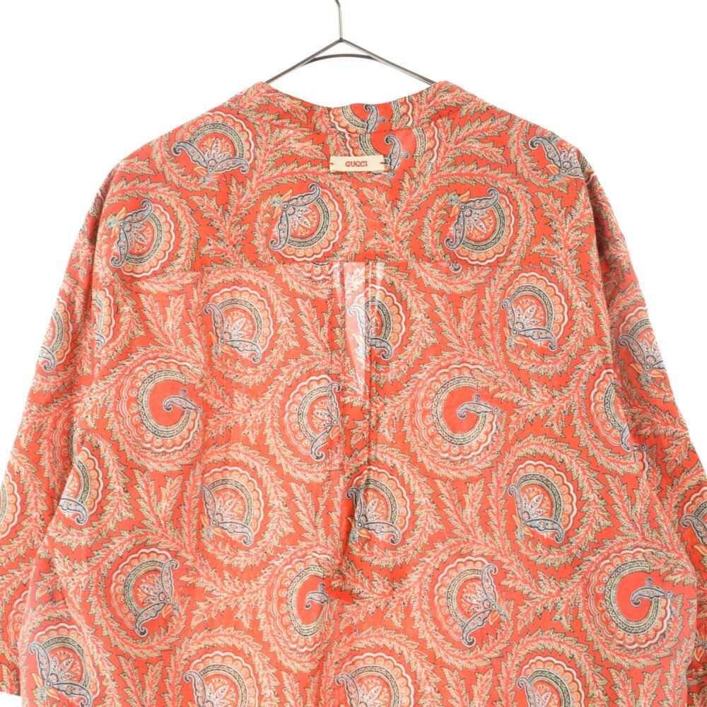 GUCCI グッチ 21SS コットンチュニック ヘンリーネック半袖シャツ 654888 GUCCI (グッチ) 21SS コットンチュニック ヘンリーネック半袖シャツ 総
