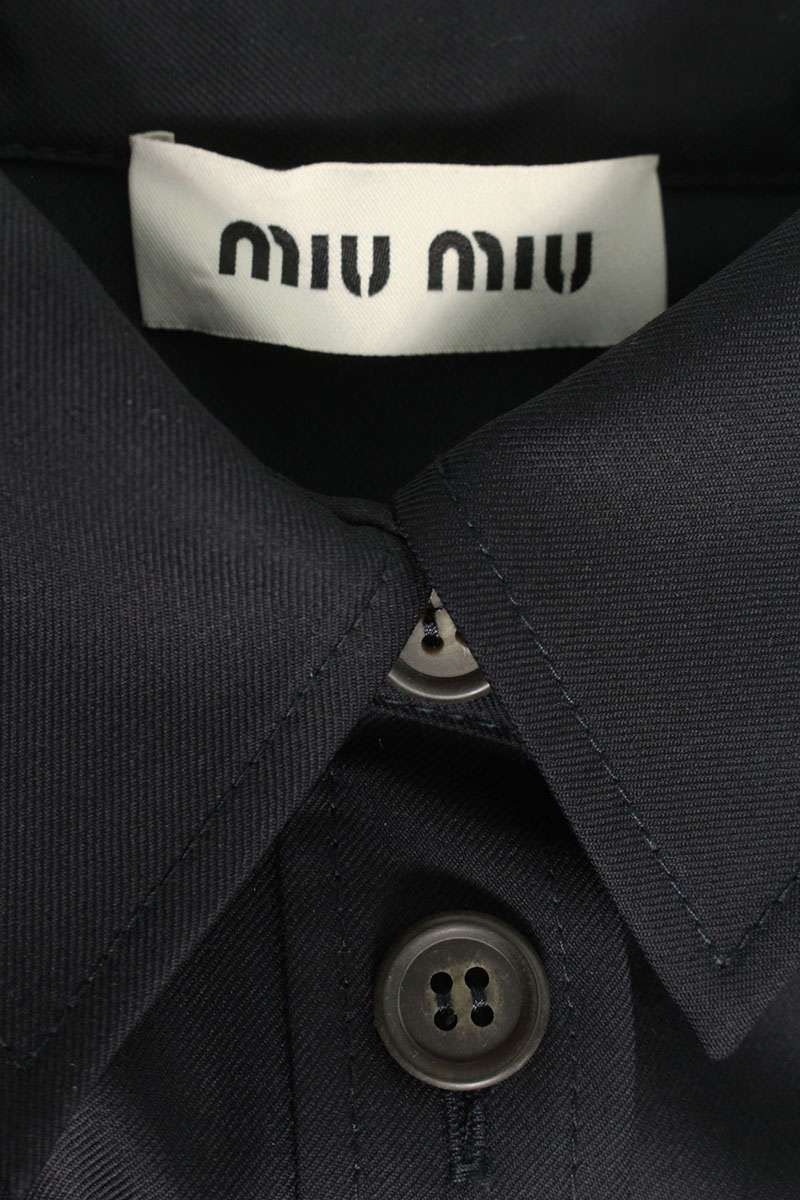 ミュウミュウ 24SS DNA03G ウエストベルト ミリタリーワンピース  