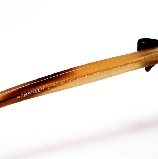 シャネル CHANEL サイドリボン べっ甲 サングラス ブラウン系 60