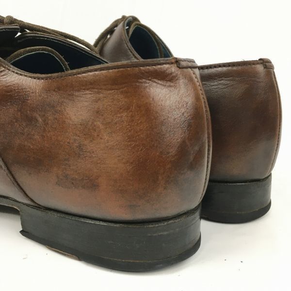 80s-90s?/Vintage★Finsbury/フィンズベリー　ロングノーズ　ホールカットスタイル　レザーシューズ　ダークブラウン/茶/BROWN〉size6.5/25.0程度/メンズ//men's 菅NO.WZC-239 80s-90s?/Vintage☆Finsbury/フィンズベリー ロングノーズ ホール