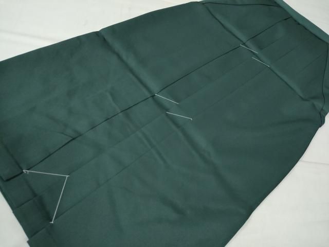 平和屋着物○女性 行灯袴 総刺繍 花唐草文 高麗納戸色 卒業式 洗える  