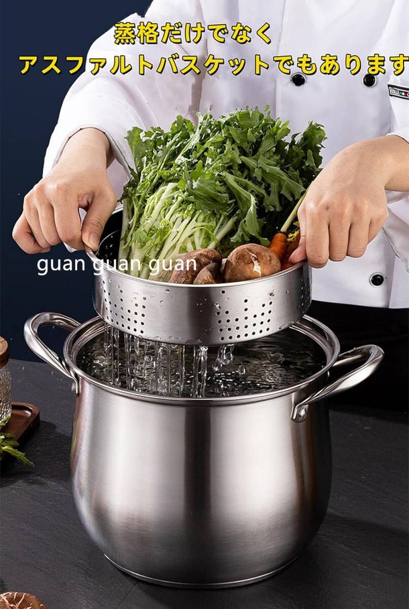 鍋 3個セット 蓋付き 両手鍋 カレー鍋 Zxyler ステンレス製深型