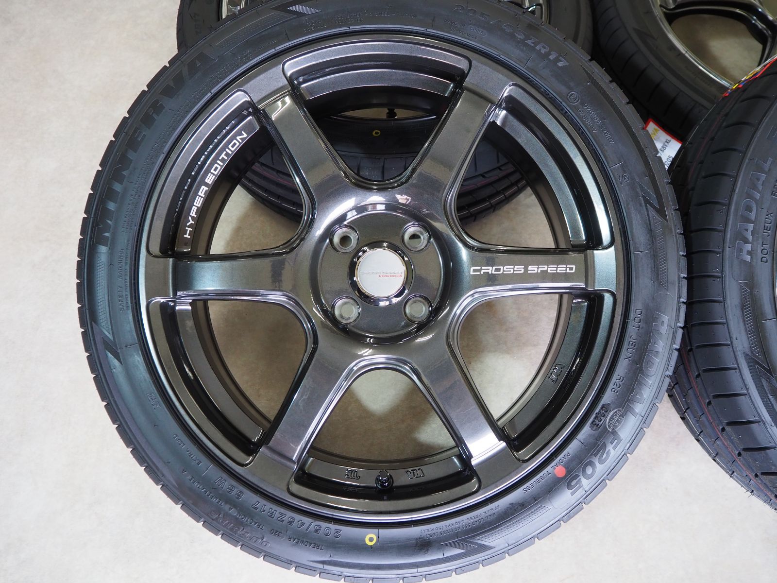 軽量 クロススピード ハイパーエディション RS6 17inch 6.5J 4-100 +45 