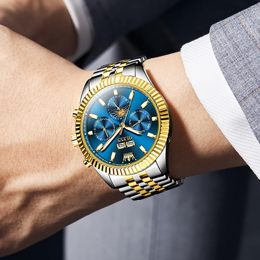 人気商品】多機能腕時計 ビジネス ブランド おしゃれ 防水 うで時計 