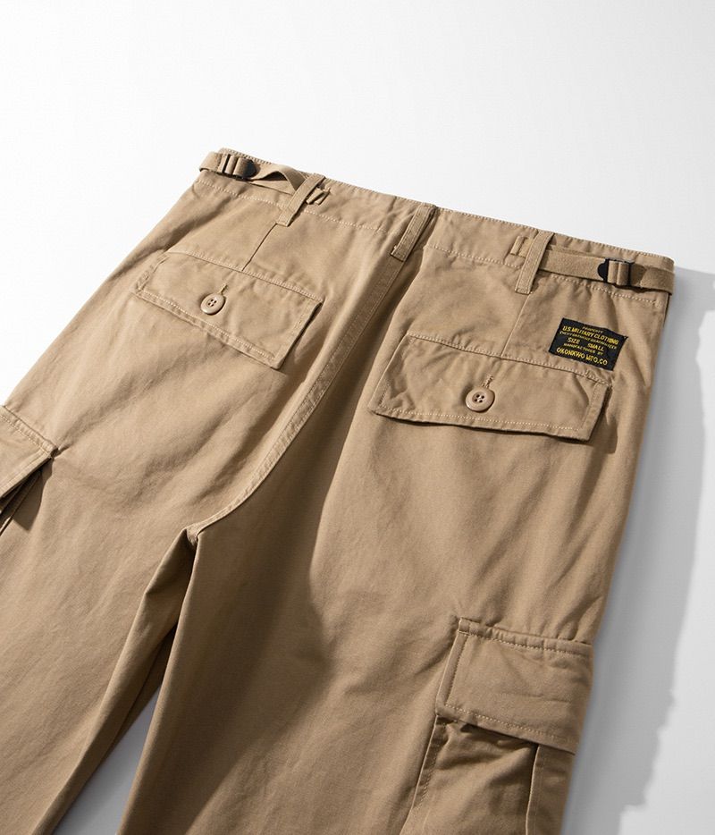 【USED】古着 90s タイガーストライプ カモフラ カーゴパンツ カーキ L 古着 60~70年代 米軍実品 U.S.ARMY タイガーストライプカモ 迷彩