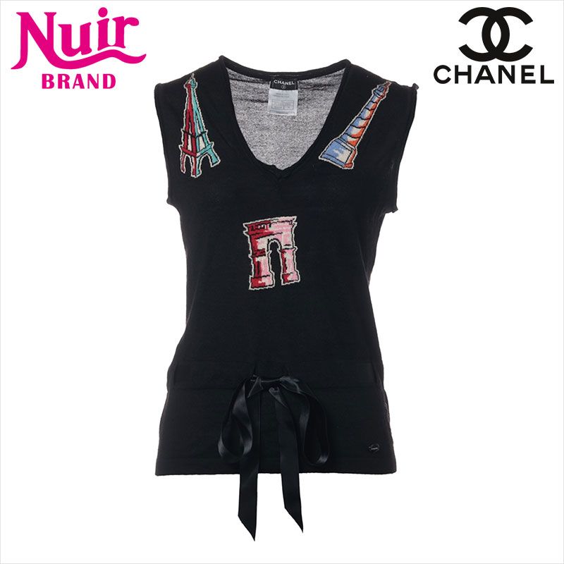 CHANEL シャネル ベスト Size 38 カシミア×シルク 2006