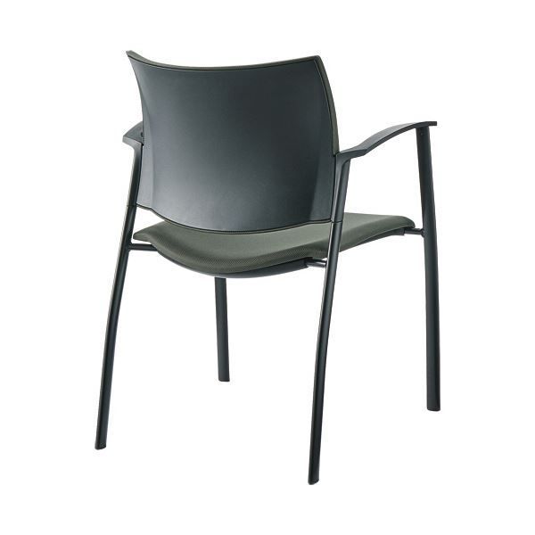 まとめ ライオン事務器 LEOオフィスミーティングチェア グレー LE-2420F-H 1脚