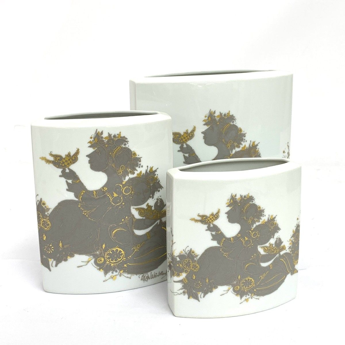 Rosenthal 購入 ローゼンタール フラワーベース/花瓶 3点セット/ビヨン