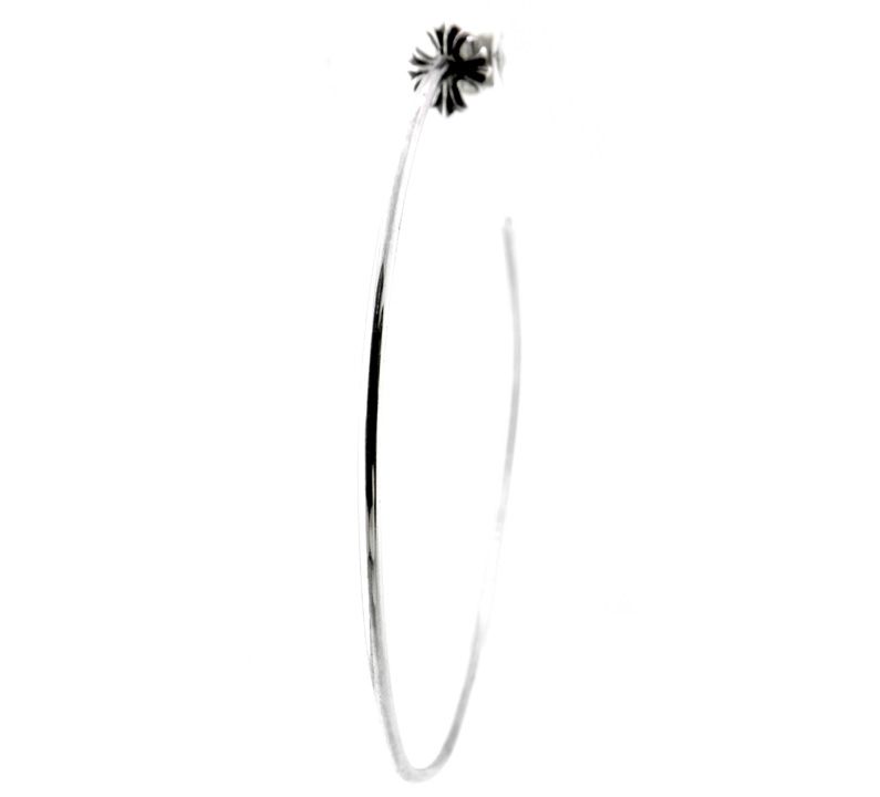 クロムハーツ CHROME HEARTS HOOP CH PLS CHプラス フープ シルバー ピアス s4780
