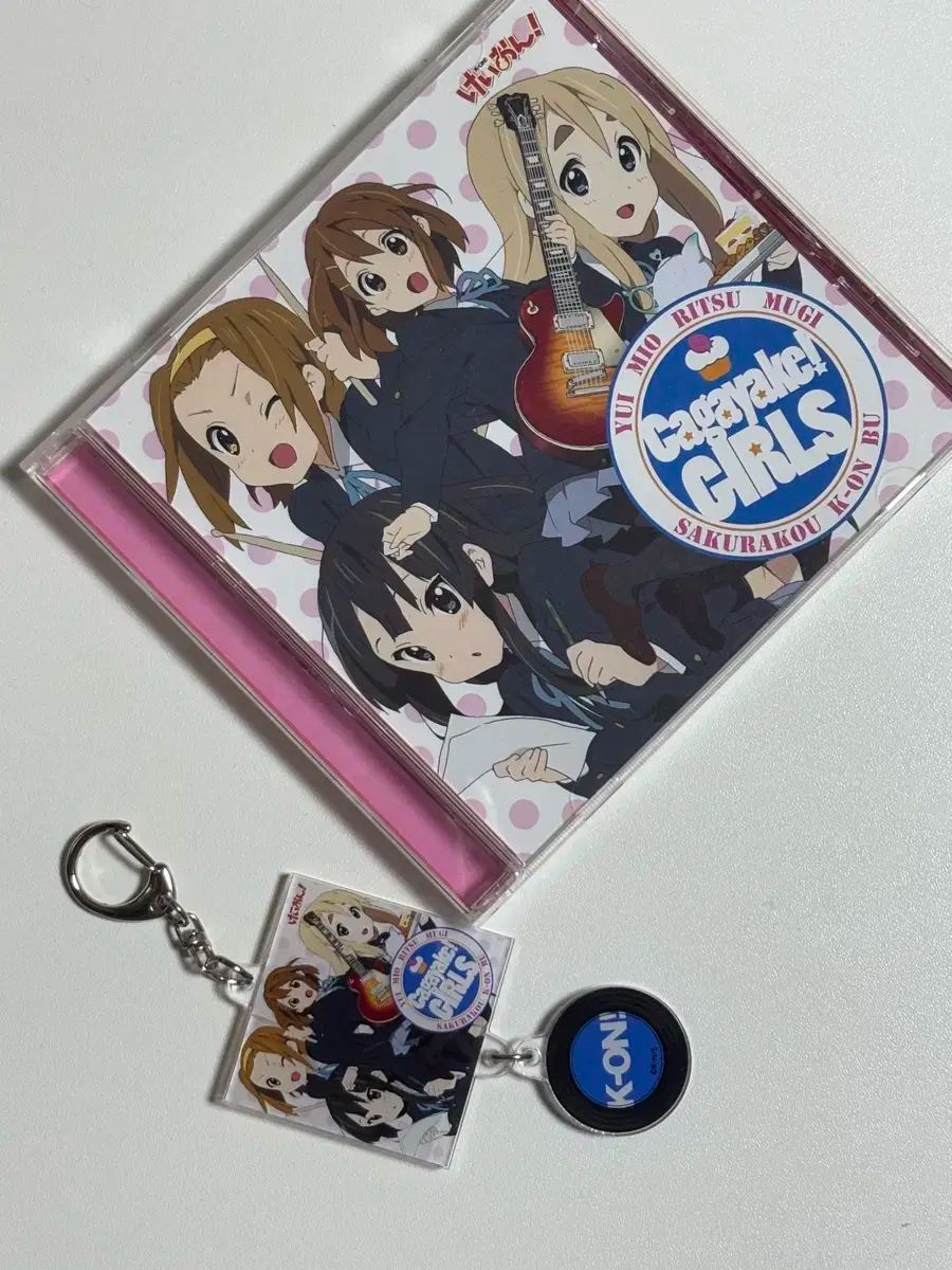 けいおん！ CD + レコードスタイル キーホルダー セット cagayake