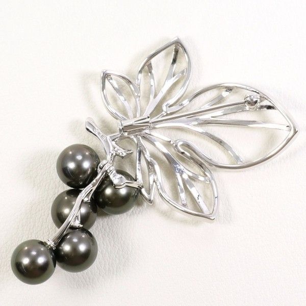 ミキモト K18WG ブローチ brooch パール 真珠 総重量約17.4g