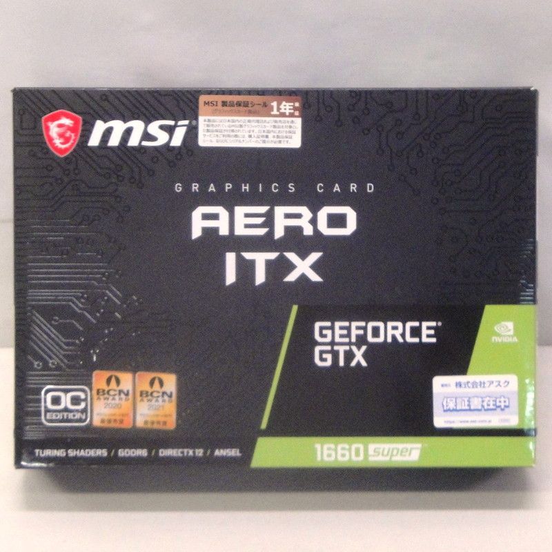 MSI GeForce GTX 1660 SUPER AERO ITX OC 6GB GDDR6 グラフィック