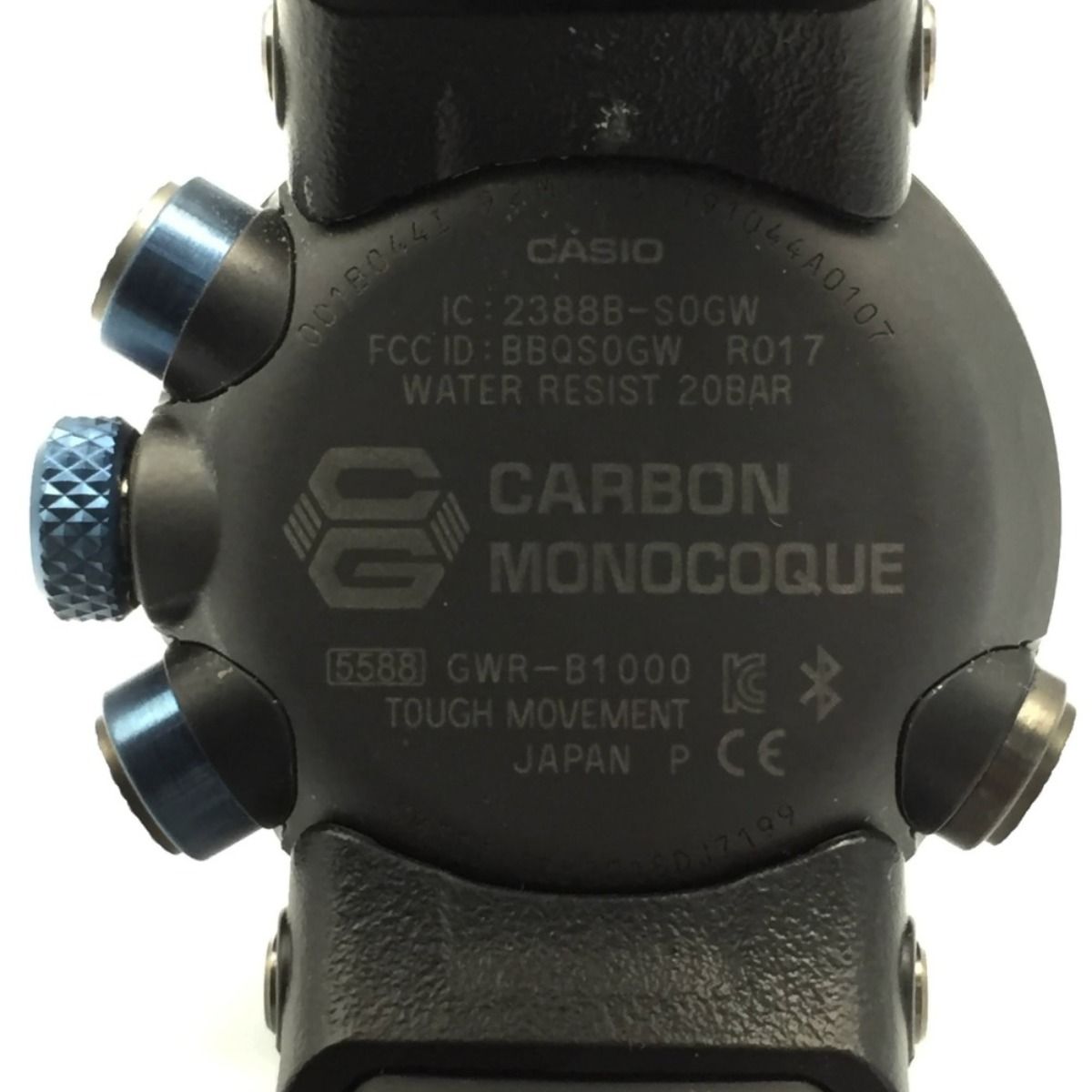 CASIO カシオ G-SHOCK グラビティマスター GWR-B1000-1A1JF ブラック 電波ソーラー 腕時計 箱・取説有  目立った傷や汚れなし - ブランド腕時計