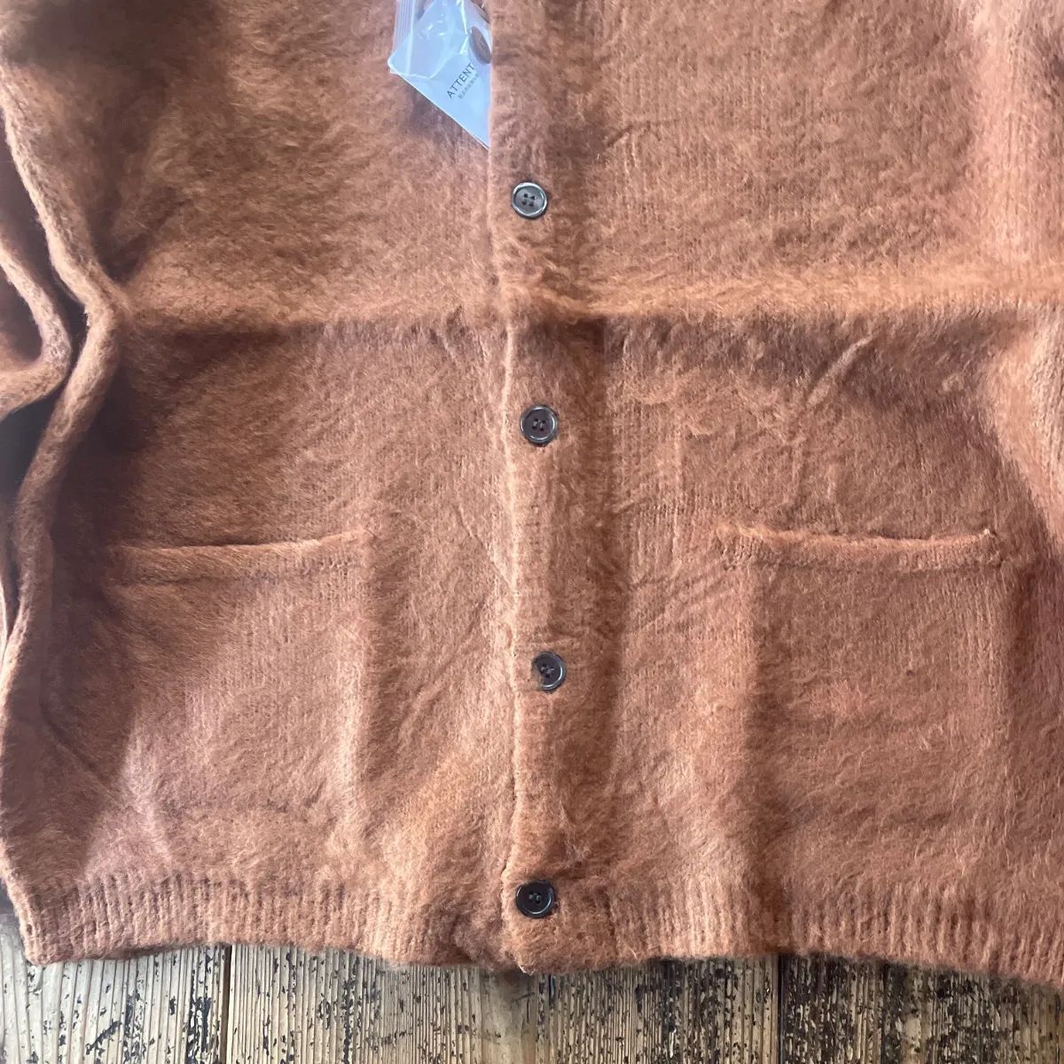 新品　25年秋冬　カートコバーン　モヘアタッチ　レオパードカーディガン　復刻XL 新品 25年秋冬モデル UNIVERD72 カートコバーン モヘアタッチ