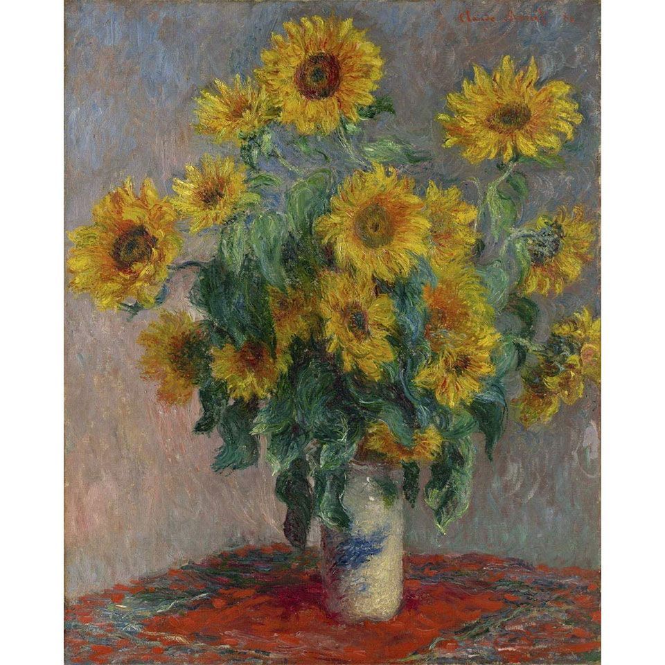 クロード・モネ 「ひまわり」 キャンバス 複製画 額付き 絵画 洋画 向日葵 クロード・モネ 「ひまわり」 キャンバス 複製画 額付き 絵画 洋画 向日葵