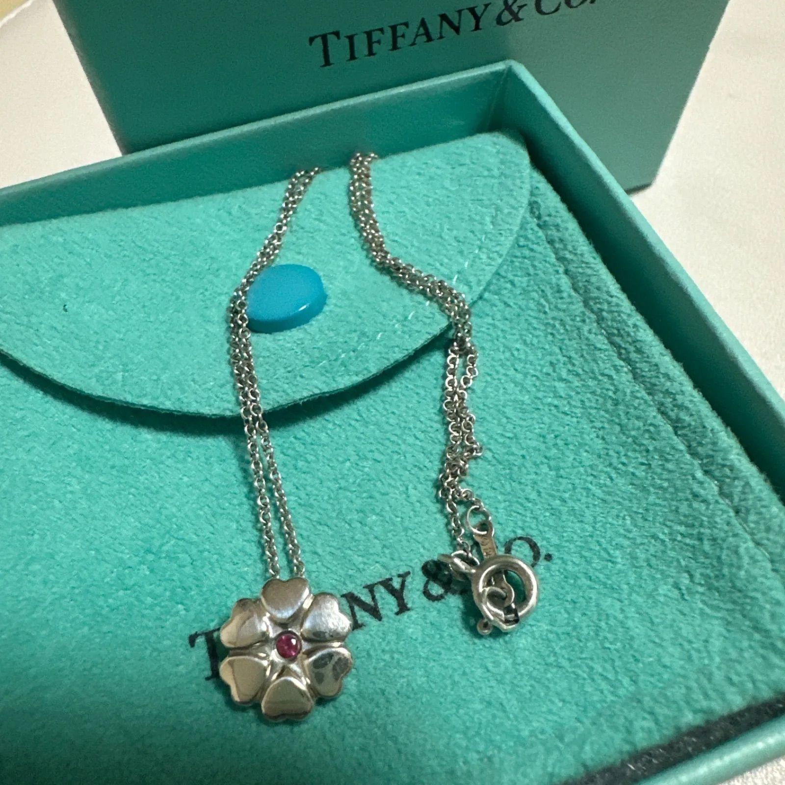 ピンクサファイア付き【美品】TIFFANY&Co. クラウンオブハート ピンク 