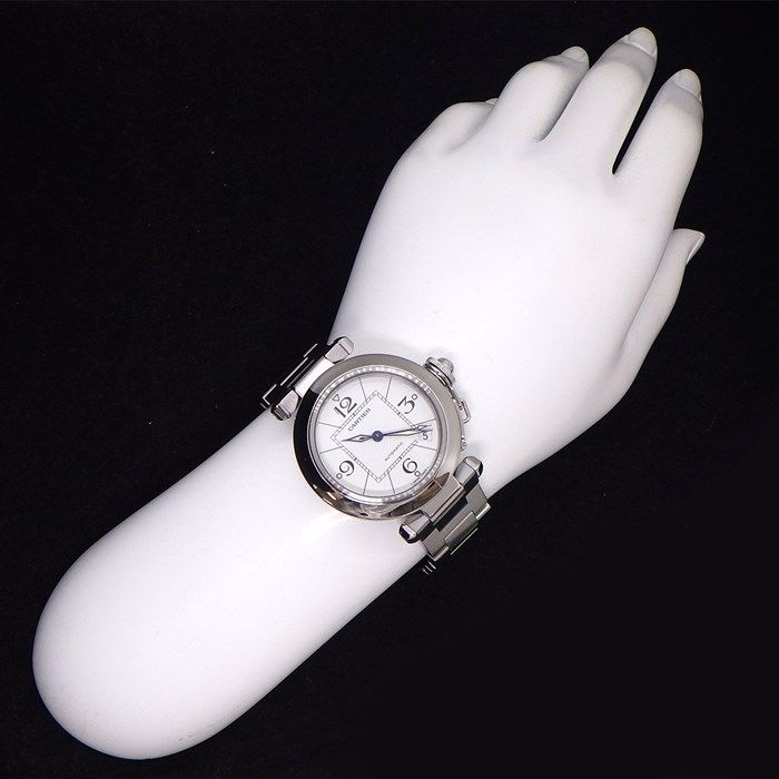 カルティエ Cartierパシャ C W31074M7 ホワイト Cartier カルティエ パシャC W31015M7 白文字盤 ホワイト