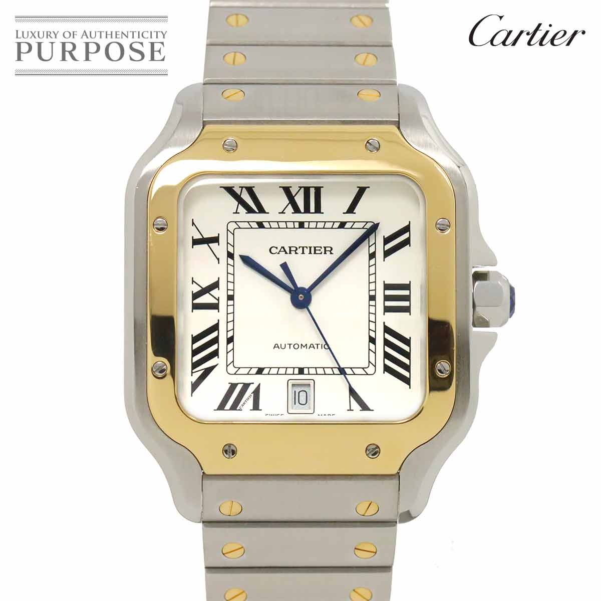 カルティエ Cartier サントスドゥカルティエLM コンビ W2SA0006 メンズ 