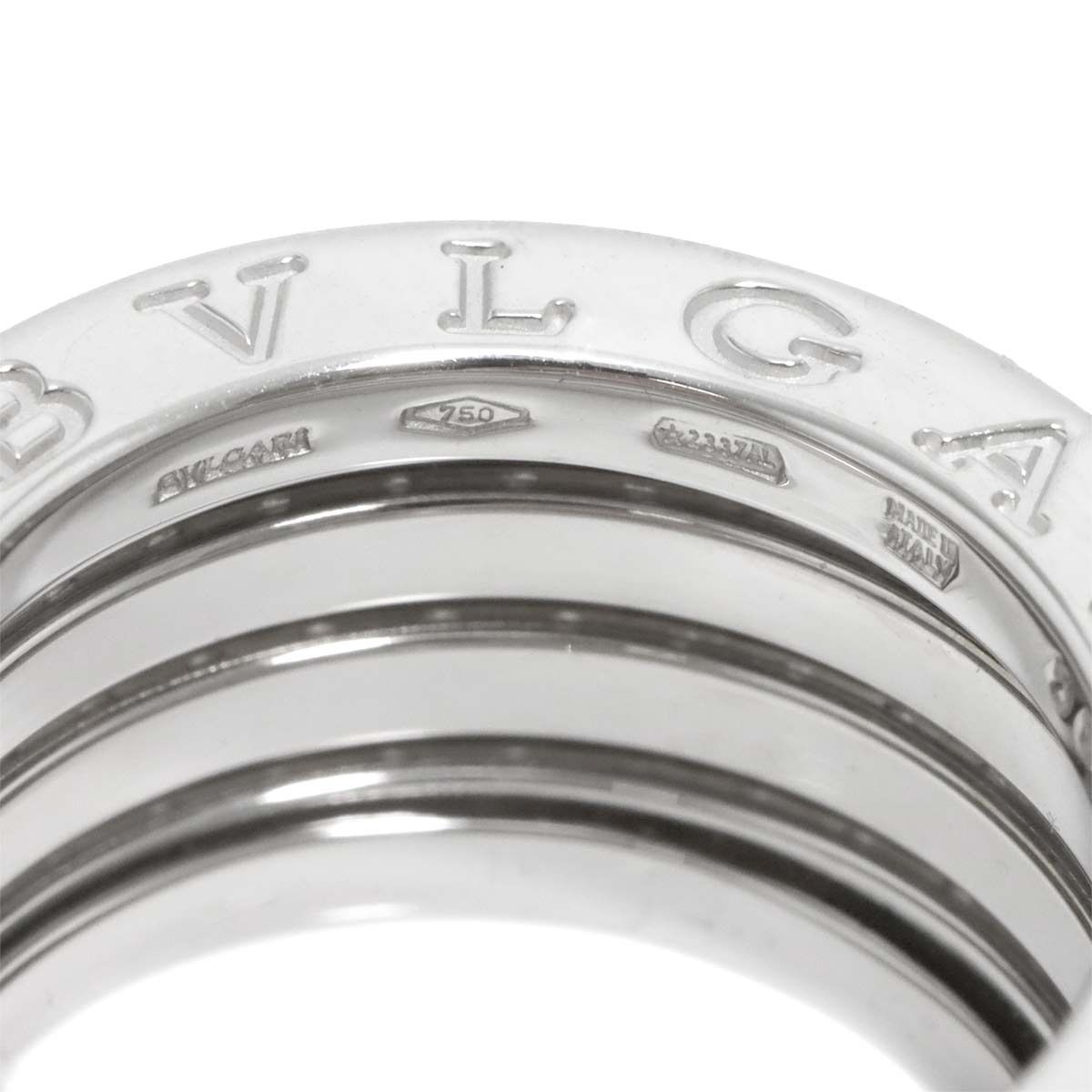 ブルガリ BVLGARI ビーゼロワン 4バンド #50 リング パヴェ ダイヤ K18