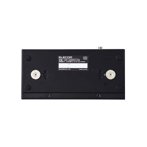 エレコム Giga対応8ポートスイッチ 金属筐体|電源内蔵 メタル ブラック EHC-G08MN4-HJB CHRISTIANNAURATH_COM_BR