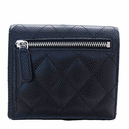 CHANEL シャネル 二つ折り財布 ラムスキン ニューマドモアゼル