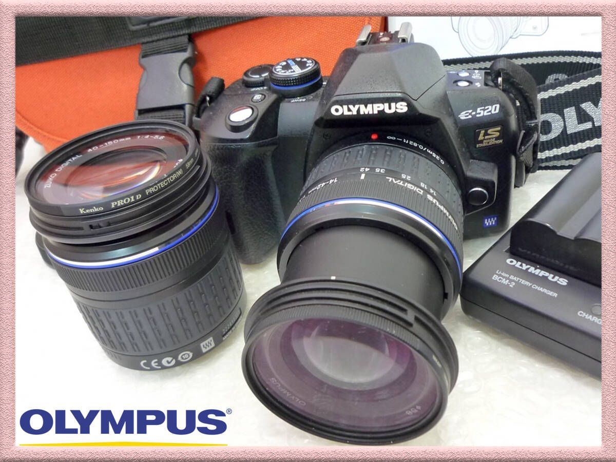 OLYMPUS E-520 デジタル一眼レフカメラ ダブルズームキット OLYMPUS 